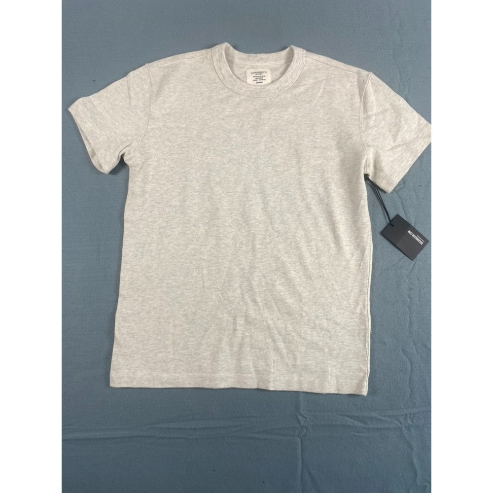 NWT Buck Mason Field-Spec Cotton Heavy Tee XS Heather Oat Short Sleeve MSRP $55